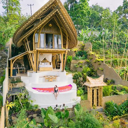 Danaswari Bali Bamboo House Villa Selat Exteriör bild