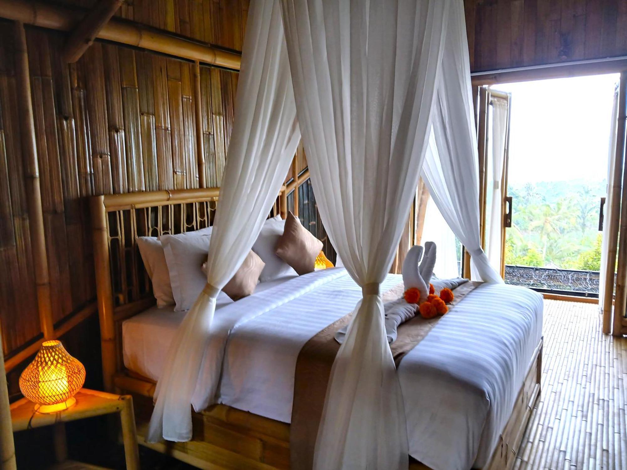 Danaswari Bali Bamboo House Villa Selat Exteriör bild