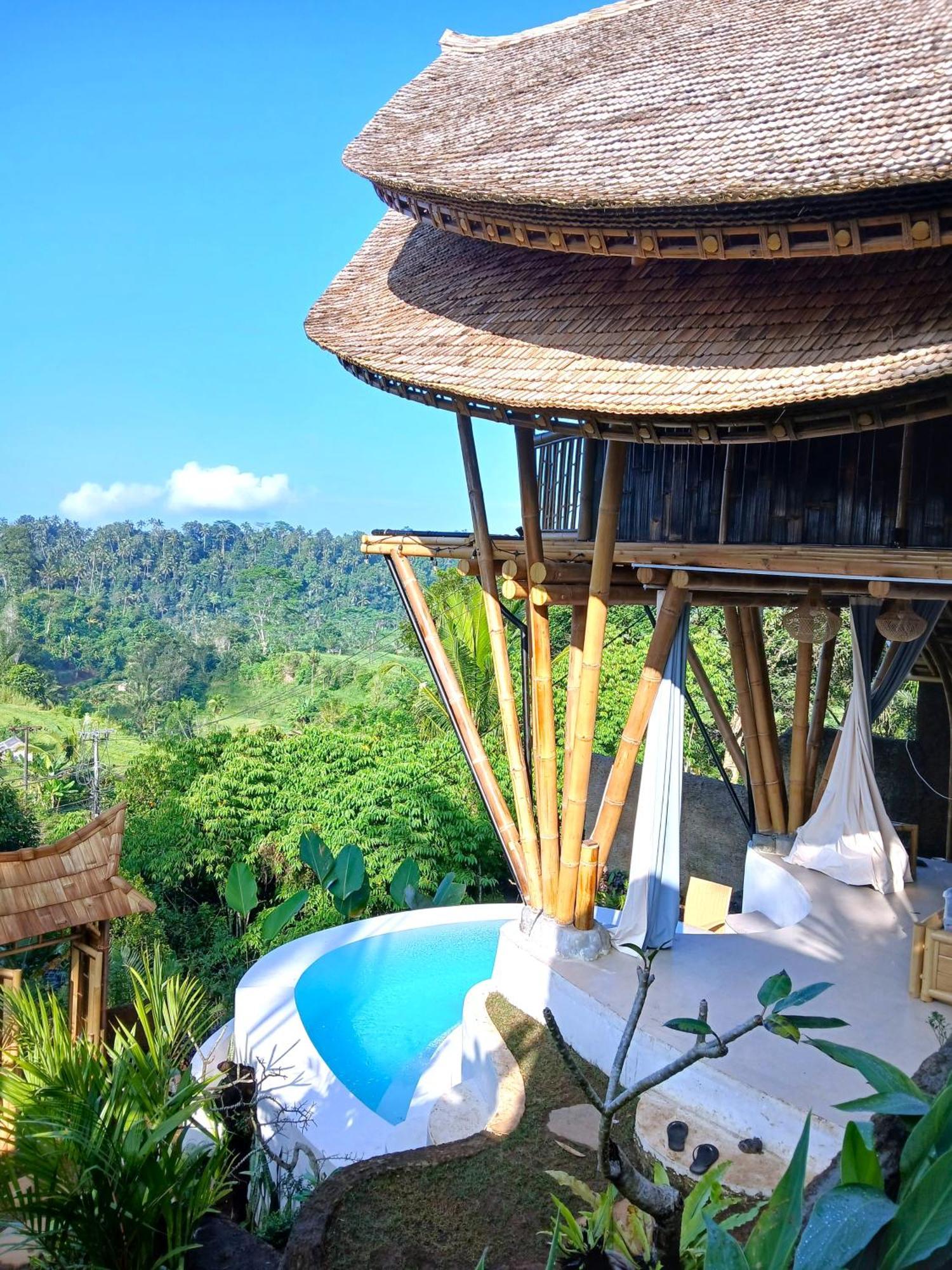 Danaswari Bali Bamboo House Villa Selat Exteriör bild