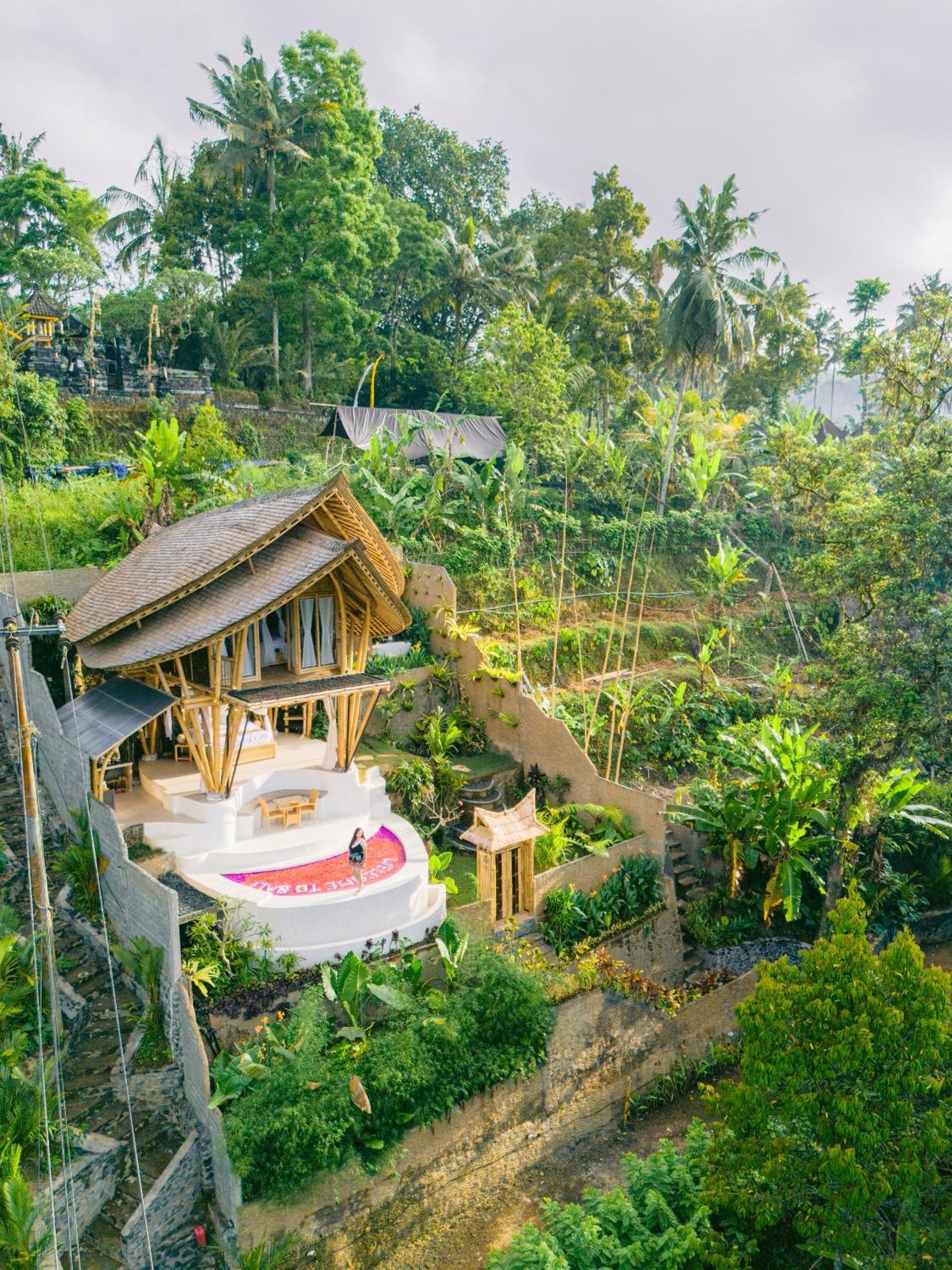 Danaswari Bali Bamboo House Villa Selat Exteriör bild