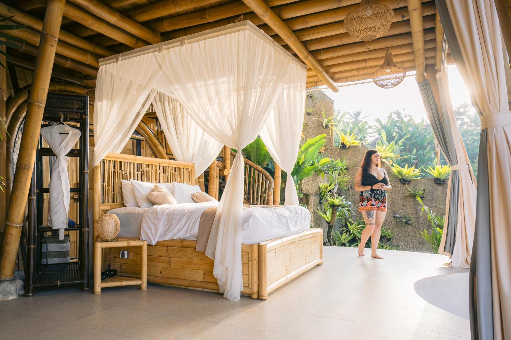 Danaswari Bali Bamboo House Villa Selat Exteriör bild