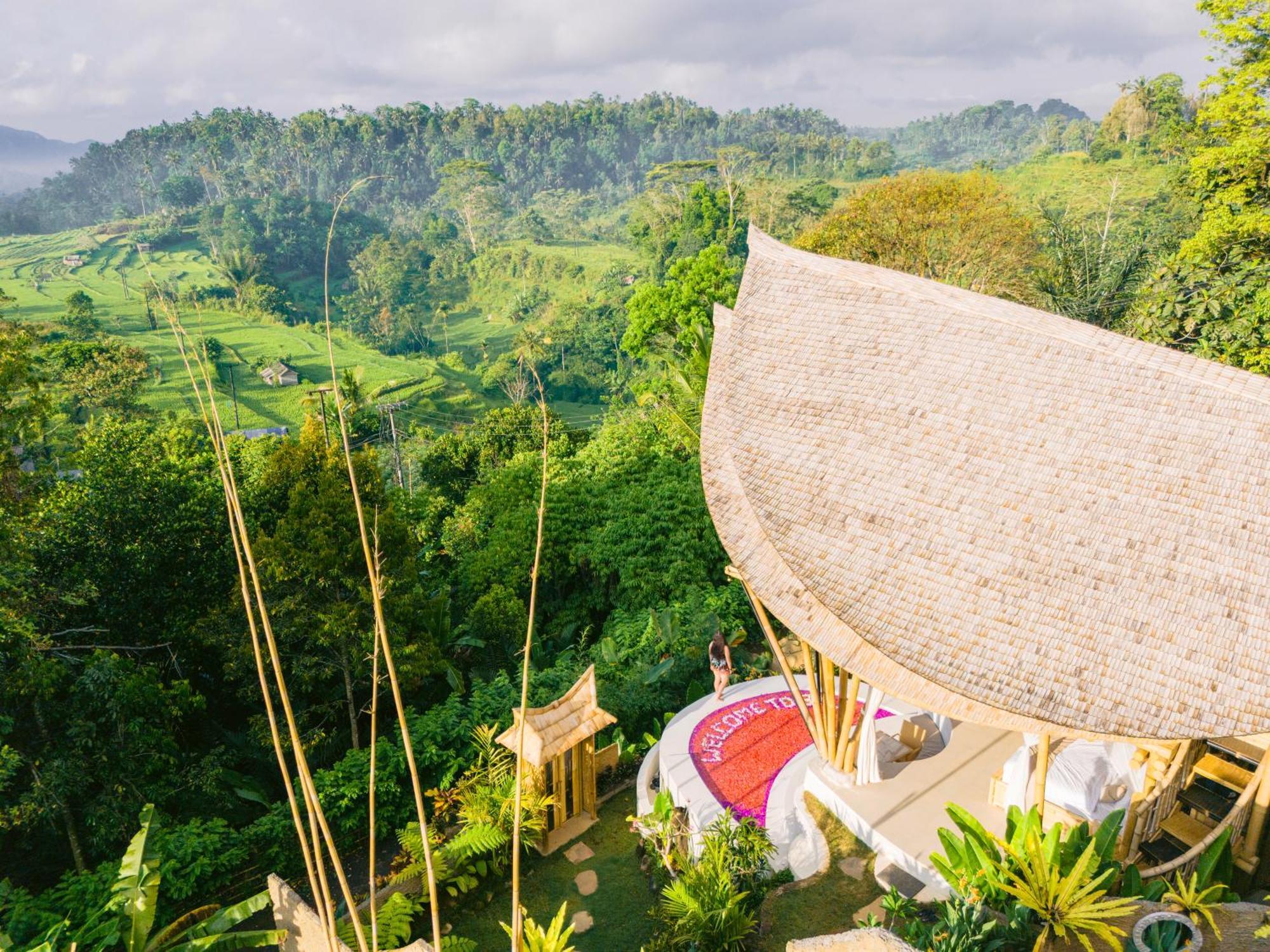 Danaswari Bali Bamboo House Villa Selat Exteriör bild